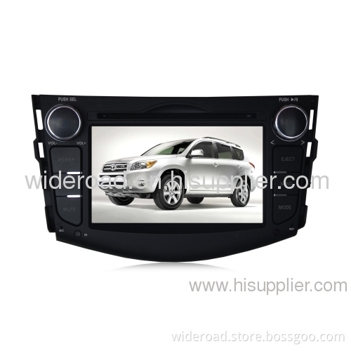 7" Toyota Rav4 Double Din Car Dvd Player With Bulit-in Gps Bluetooth Ipod Rds Steering Wheel Control 2-zone